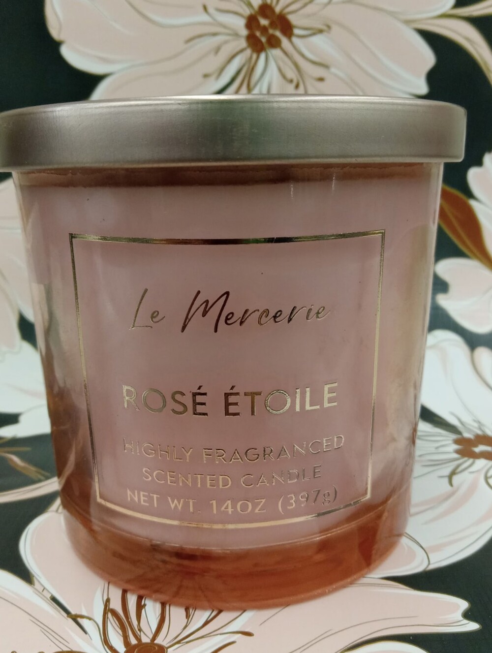 Rosé Étoile Scented Candle - Pink